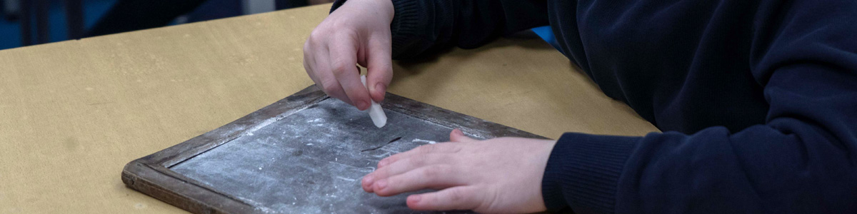 A writing activity during a victorian workshop 